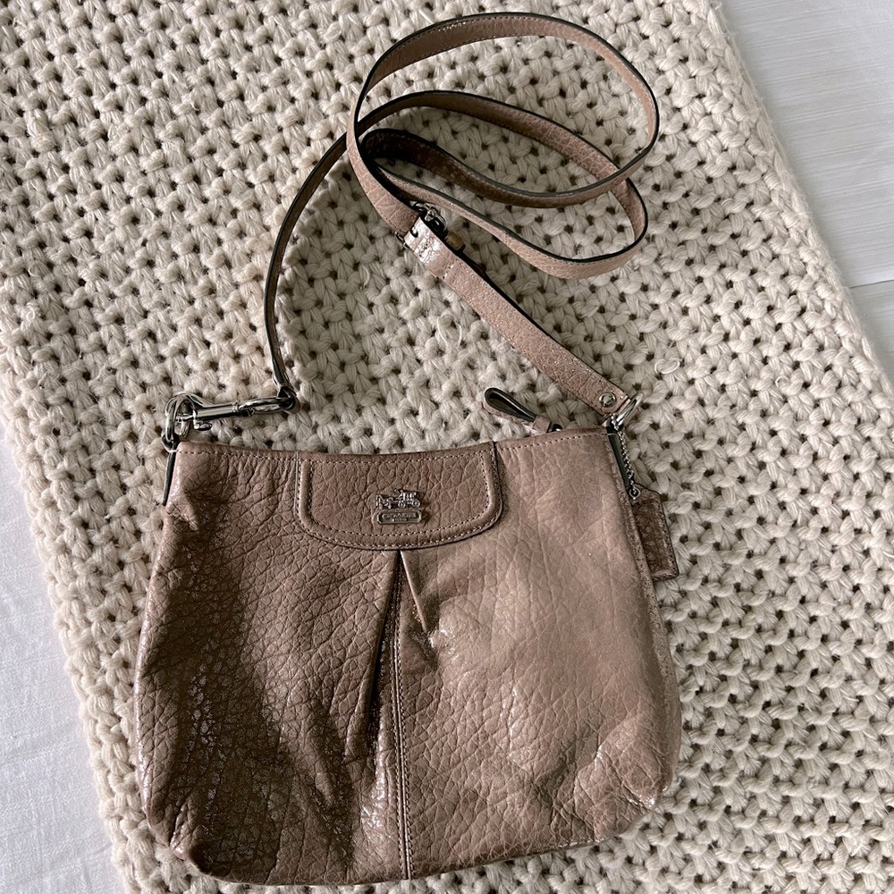 Metallic Coach Crossbody